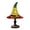 B, variant on Win s Way Stained Glass Witch Hat Lamp - Handcrafted Retro Resin Witch Lamp, USB Powered Gothic Wizard Hats Night Light, Halloween Home Lamps for Bedroom & Bookshelf (Multi Color-11.")
