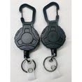 thumbnail image 2 of JZROCKER Retractable Keychains Carabiner Badge Holder Steel Wire Rope Buckles Key Holder with Steel Retractable Cord Enduring, 2 of 8