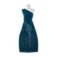 thumbnail image 2 of Zelouf Tonal Stretch Lace  , Sewing, DIY, Crafts Fabric by the Yard, Teal, 10 Yard, 2 of 6