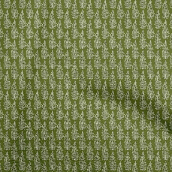 oneOone Cotton Poplin Green Fabric Asian Block Dress Material Fabric Print Fabric By The Yard 56 Inch Wide
