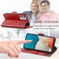 thumbnail image 4 of Case for Samsung Galaxy A53 5G Cover Leather Wallet Folio Case Book Design Flip Magnetic Closure - Red, 4 of 5