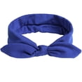 thumbnail image 4 of Headbands for Women Bow Knotted Hair Band Facial Cloth Ears Running Sport Elastic Hair Wrap Blue Free Size, 4 of 5