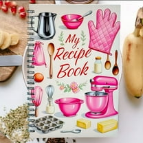 CCOCC Recipe Notebook for Meal Planning, Cooking Journal, Spiral Bound Notepad, Food Diary Organizer, Kitchen Binder