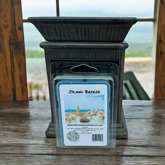 Island BreezeVegan Soy wax, Hand-poured, Eco-friendly Clean Woodsy Wax Melt 4 Pack