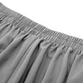 thumbnail image 7 of Mrat Women's Denim Skirt Women's Solid Pleated Loose Sequin Mini Skirt Hem Long Half Length Elastic Waist Flowy Length Pencil Skirt Skirt Bodycon Short Mini Skir Dark Gray L, 7 of 7