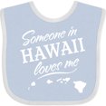 thumbnail image 3 of Inktastic Someone in Hawaii Loves Me Boys or Girls Baby Bib, 3 of 4