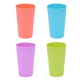 thumbnail image 3 of Yayun 24oz Plastic Tumblers Set, BPA-free Reusable Large Drinking Cups,Unbreakable Plastic Tumblers, Dishwasher Safe 4 Colors Kids Cups 12Pcs,Indoor Outdoor Use, 3 of 5