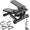 black, variant on Mini Stepper with Resistance Bands 265LBS Capacity Adjustable Full Body Workout Stepper Quiet Hydraulic Foot Stepper with LED Monitor for Home Fitness