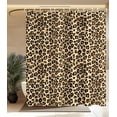 thumbnail image 1 of Cortina de ducha para baño, bonita, estética, decorativa, moderna, femenina, diseño único para niñas, bonita, tela impermeable para mujer, cortinas de baño, bañera, 180 x 180 cm, estampado de leopardo, 1 of 5