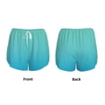 thumbnail image 3 of Xecao Teal Turquoise for Double-layer Running Short for Women, Perfect for Gym, Tennis, and More, Featuring a Convenient Pocket-Small, 3 of 7