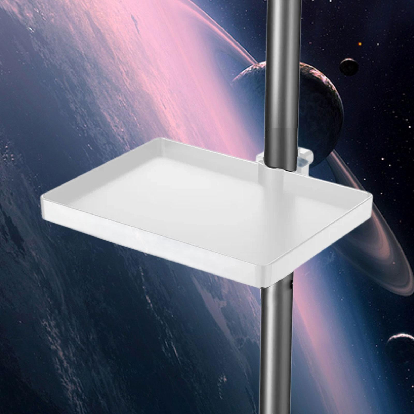 JWQFBC Mic Stand Tray Holder Multifunctional for Concert Performance Broadcast White