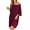 Dark Red, variant on Ekouaer Plus Size Nightgowns for Women Bamboo Viscose Sleepshirts Short Sleeve Nightshirt Oversized Sleepwear Sleepdress
