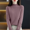 thumbnail image 6 of Aoiroe Light Sweaters for Women Soft Sweaters for Women Long Sleeve Casual Fall Winter Knit Pullover Women'S Pullover Sweaters Oversize Sweater Dress Fitted Sweater Womens Warm Sweaters 2XL, 6 of 9