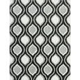 thumbnail image 3 of Contemporary 8x10 Area Rug Shag Thick (7'11'' x 9'11'') Geometric White, Silver Living Room Easy to Clean, 3 of 8