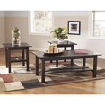 thumbnail image 2 of Ashley Furniture Lewis 3 Piece Occasional Table Set in Medium Brown, 2 of 5