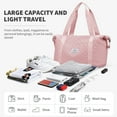 thumbnail image 4 of Overnight bags for women Carry on Bag Holdall Weekend Bag,Travel Duffel Bag Cabin Bag Women,Waterproof Sport Duffel Bag with Wet Bag,Gym Tote Bag Men, Mum Hospital Bag Maternity Pink, 4 of 8