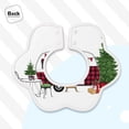 thumbnail image 4 of Hirioo Vintage Buffalo Plaid Christmas Camper for Baby Cotton Petal Bib Drool Bibs for Baby Boy Unisex, 4 of 9
