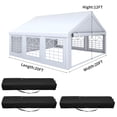 thumbnail image 2 of Dextrus 20x20 ft White Event Outdoor Canopies, Detachable PVC Sidewalls, 2 of 5