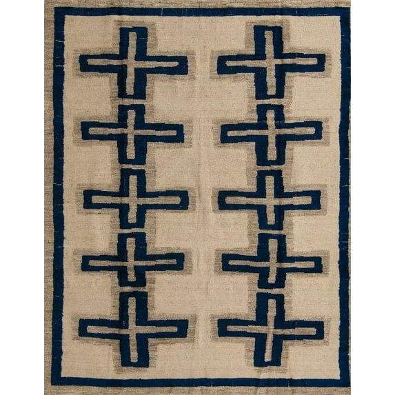 Ahgly Company Indoor Rectangle Abstract Brown Abstract Area Rugs, 5' x 8'