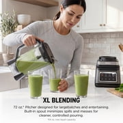 Ninja Professional Plus DUO Bender, 1400 Peak Watts, 3 Auto-IQ Programs for Smoothies, Frozen Drinks & Nutrient Extractions, 72-oz.* Total Crushing Pitcher & (2) 24 oz. To-Go Cups, BN751 Dark Grey