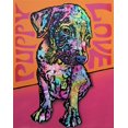 thumbnail image 2 of Dean Russo Collection 15x18 Gold Ornate Wood Framed with Double Matting Museum Art Print Titled - Puppy Love, 2 of 4
