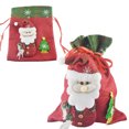 thumbnail image 1 of Christmas Drawstring Bags Packaging Snowman Three-dimensional Print Container Large Capacity Goodie Bag for Candy Birthday Party Santa Claus, 1 of 6