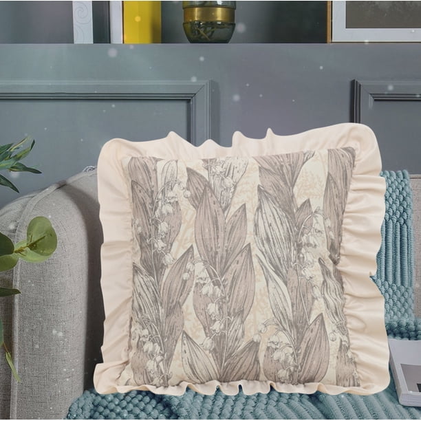 Almohadas, almohada corporal, almohadas decorativas, almohada para el cuello, funda de almohada con volantes, funda de almohada con flores y campanas de viento, funda de cojín para sofá, funda de cojí