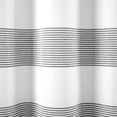 thumbnail image 4 of Lush Decor Boho Tassel Stripe Yarn Dyed Eco-Friendly Recycled Cotton Shower Curtain Black/White Single 72X72, 4 of 6