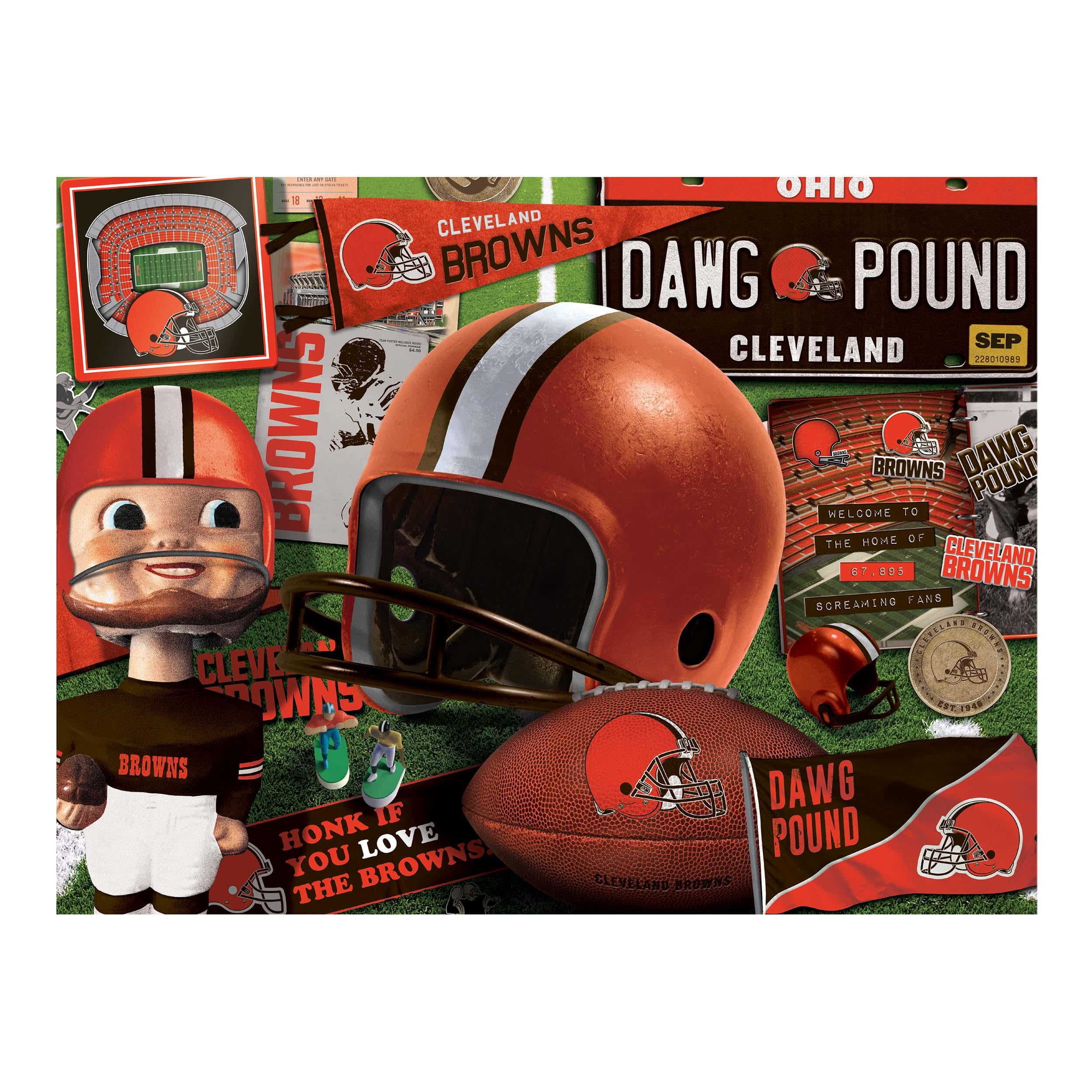 YouTheFan NFL Cleveland Browns Retro Series Puzzle – 500 PC