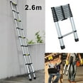 thumbnail image 5 of 8.5 FT Aluminum Telescoping Ladder, Extension Ladder Collapsible Ladder Lightweight Telescopic Ladder, Multi Purpose Compact Ladders for Home/Roof/Ceiling/Attic, 330 Pound Capacity Loft Ladder, 5 of 7