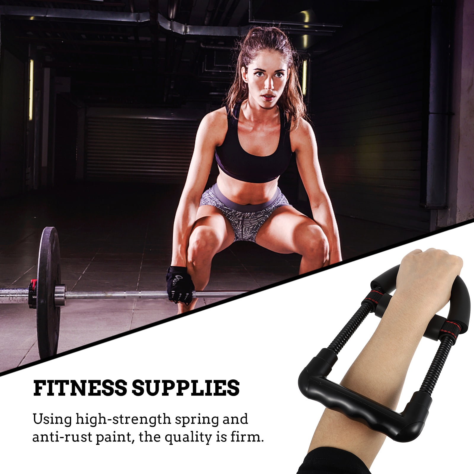 Mobutofu Forearm Strength Trainer Black for Wrist and Finger Power 2Pcs