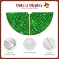 thumbnail image 5 of Bingfone Christmas Tree Skirt Mat Christmas Decoration Interior 48"-Green Glitter, 5 of 8