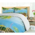 thumbnail image 5 of Ambesonne Beach Duvet Cover Set, Coconut Pineapple Summer, 2-Calking, Blue Green Brown, 5 of 7