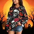 thumbnail image 4 of Grblisyd Cute Hoodies for Teen Girls Halloween Trendy Oversized Long Sleeve Hooded Sweatshirts Fashion Casual Outfits Fall Winter Clothes, 4 of 5