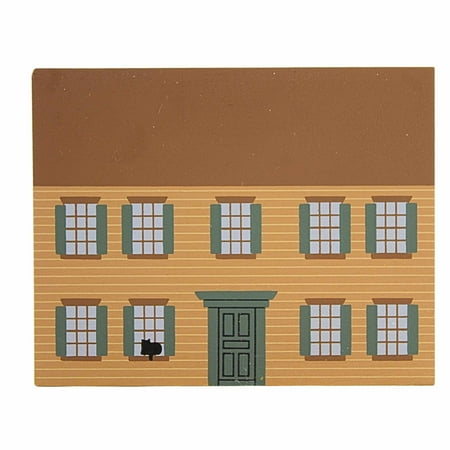 Cat s Meow Village 4.00In Josiah Bartlett Home Wood Collectors Club Declaration C921