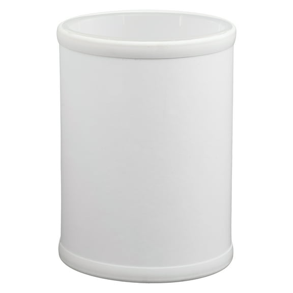 Fun Colors Round Wastebasket & Liner - White - 11" (2pc set)