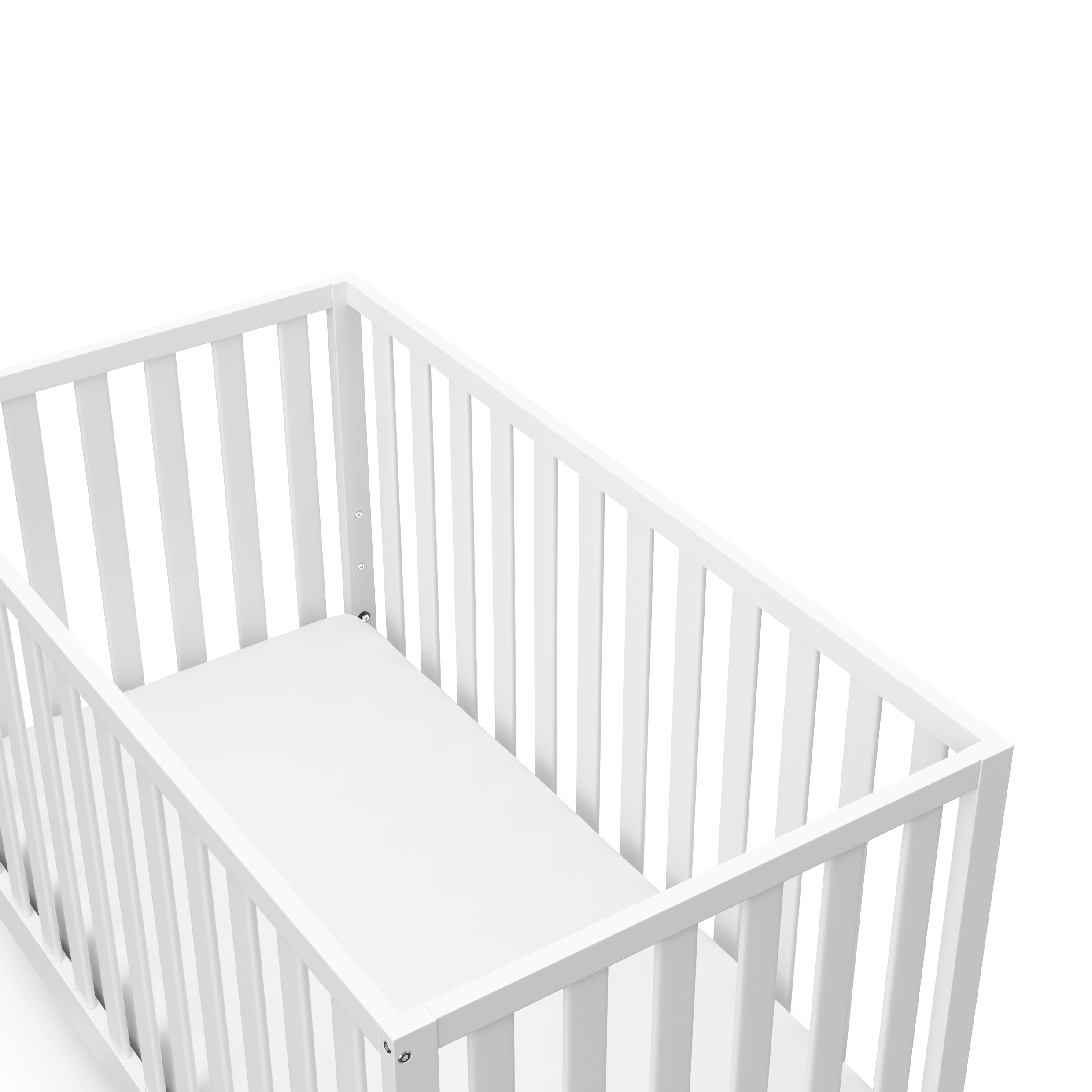 Storkcraft Sunset 4-in-1 Convertible Baby Crib, White