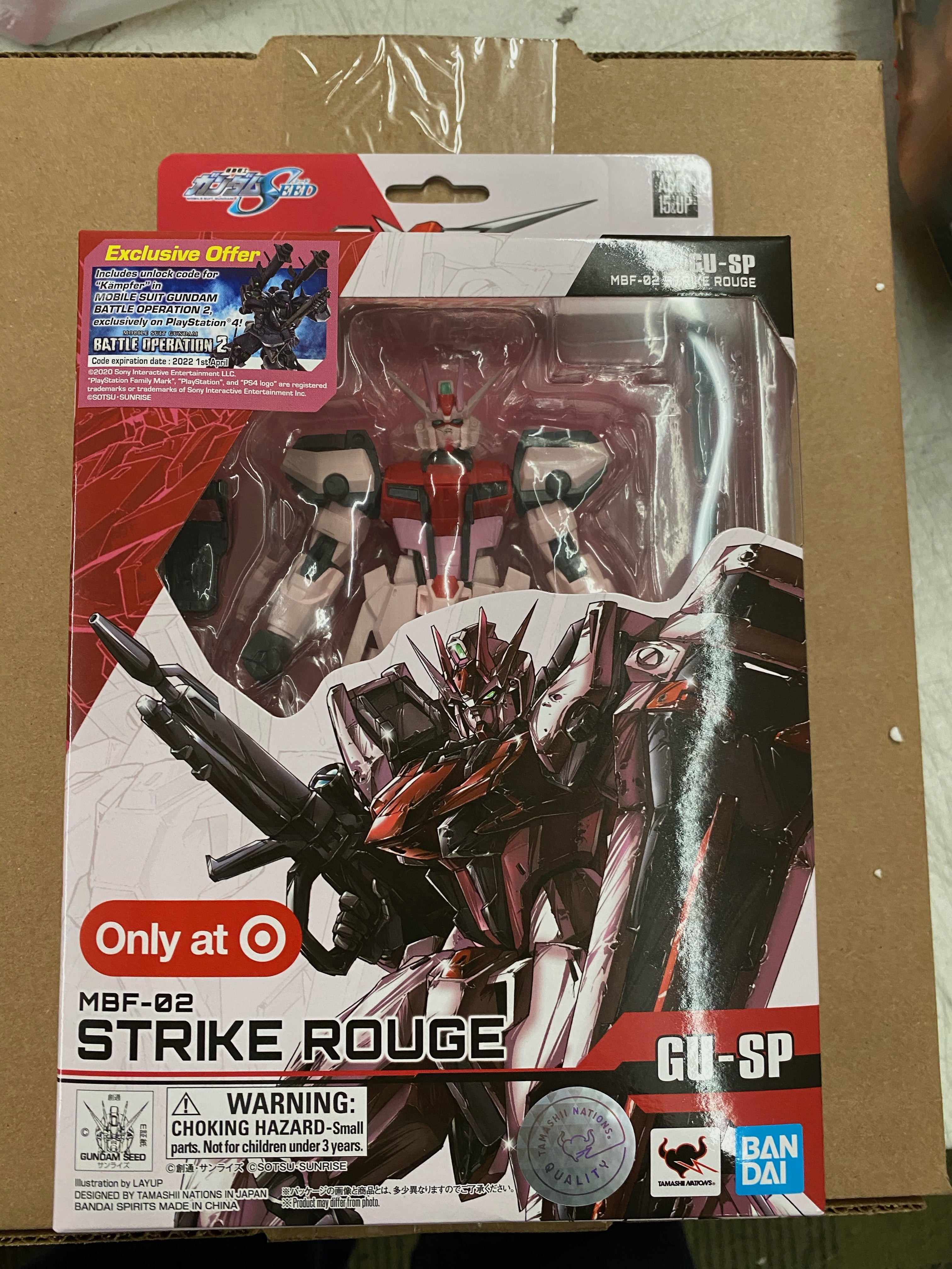 BANDAI Gundam Universe Seed Strike Rouge 6” Figure Target Exclusive