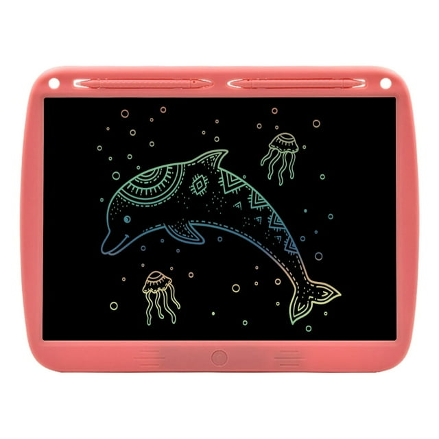 Rechargeable LCD Writing Tablet 15 Inch Handwriting Drawing Tablet with Stylus Lock Button for Toddler Kids Educational Learning Toy Gifts for Boy and Girls