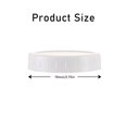 thumbnail image 4 of CUITING 24-Pack Plastic Mason Jars  70mm White Lids for 16 oz Mason Jars  Durable Storage Solution, 4 of 7