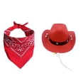 thumbnail image 2 of Disfraces de Halloween para gatos Disfraz de vaquero Sombrero de vaquero con pañuelo para Halloween Fiesta de Halloween Cosplay, 2 of 6