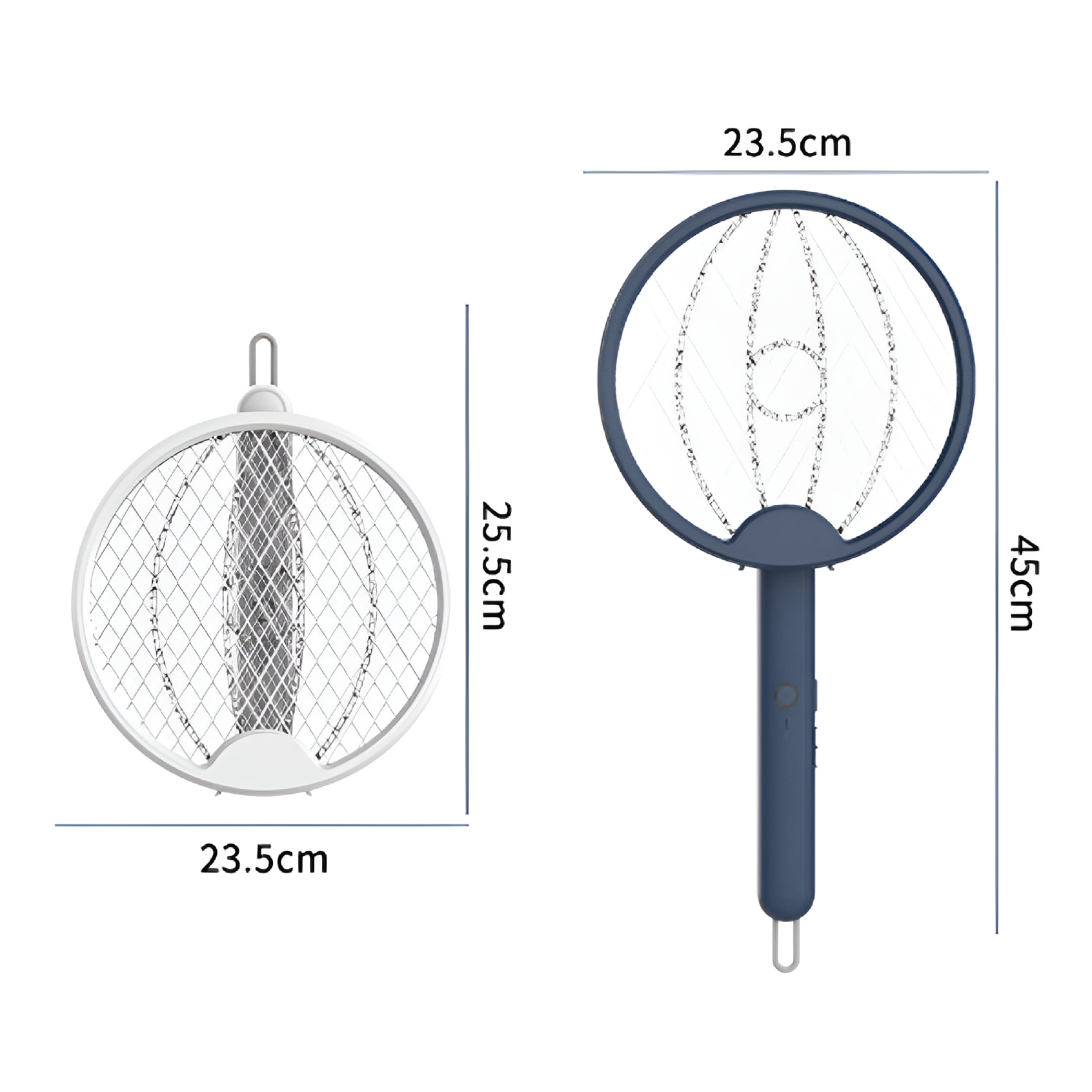 HIBIBUD 2-Pack Electric Fly Swatter,Portable and Foldable Mosquito Zapper Racket,Rechargeable Bug Zapper with Improved Battery Life and Usb Charging Cable