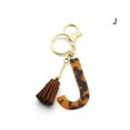 thumbnail image 2 of Letter Key Chains Leopard Print Accessories for Women and Girls Gold Initial, 2 of 2