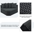 thumbnail image 3 of Euroco 7 Pieces Patio Conversation Set, Outdoor Sectional Wicker Sofa Set with Pillows,Outdoor  Patio Set for Garden, Deck, Gray, 3 of 10