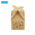 thumbnail image 3 of Unique Bargains Paper Hollow Rose Laser Cut Wedding Favor Candy Boxes, Natural Color 25 Pack, 3 of 7