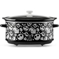 thumbnail image 1 of 4Qt Slow Cooker, 210W Crock Pot with Keep Warm Function, Removable Stoneware Insert, Temperature Control, Glass Lid_Intexca, 1 of 3