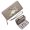 Grey, variant on GEEAD Slim Zippered Purse with Wrist Strap Removable Wrist Strap for Women Cat Black Background Floral Wreath Portable Change Foreskin Clip Zipper Coin Pocket
