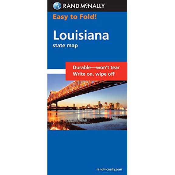 Pre-Owned Rand McNally EasyFinder Louisiana: Highways & Interstates, 9780528857775, 0528857770, Paperback, Laminated Map edition
