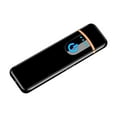 thumbnail image 1 of Wdhugt Usb Rechargeable Electric Flameless Lighter Touch Screen Induction Windproof Lighter Fire Starter Black One Size Black, 1 of 5