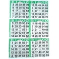 thumbnail image 2 of SmallToys 6 on Green Bingo Paper Game Cards - 500 Sheets - 8 Inch by 12 Inch Size Disposable Sheet - Made in USA, 2 of 2